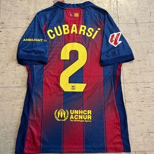 CUBARSI 2 BARCA 25/26 HOME JERSEY ( L)
